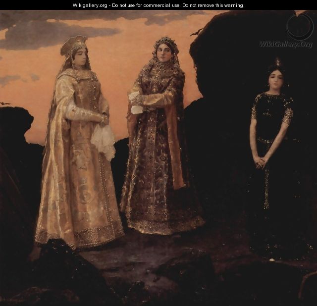Three queens of the underground kingdom 1879 - Viktor Vasnetsov