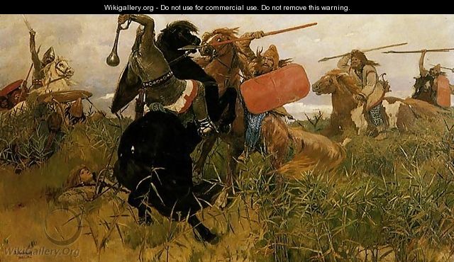 Fight of Scythians and Slavs - Viktor Vasnetsov