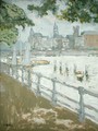 View of the Binnenalster, 1913 - Edouard (Jean-Edouard) Vuillard