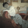 Madame Hessel on the Sofa, 1900 - Edouard (Jean-Edouard) Vuillard