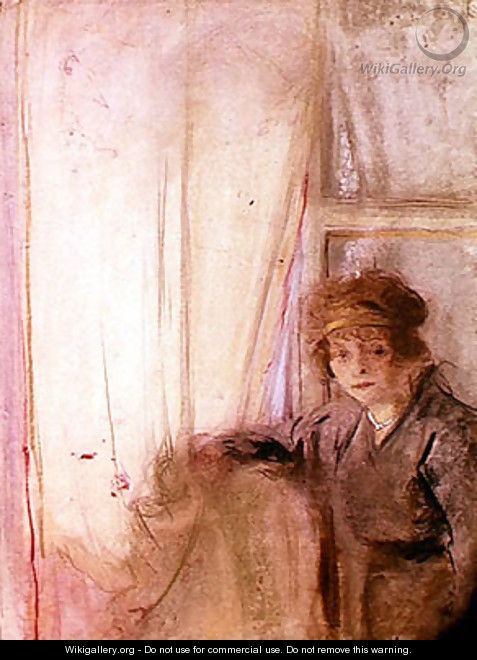 Woman Leaning by a Window - Edouard (Jean-Edouard) Vuillard