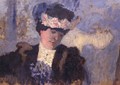 Madame Hessel wearing a Hat decorated with Flowers, c.1905 - Edouard (Jean-Edouard) Vuillard