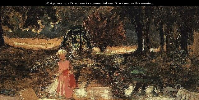 Mother and Child in a Park - Edouard (Jean-Edouard) Vuillard