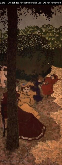 The Public Gardens: Young Girls Playing, 1894 - Edouard (Jean-Edouard) Vuillard