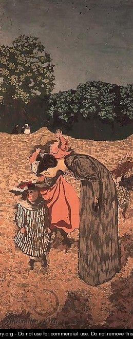 The Public Gardens: The Questioning, 1894 - Edouard (Jean-Edouard) Vuillard