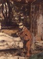 Maillol at work on the Cezanne Memorial, c.1925 (detail-3) - Edouard (Jean-Edouard) Vuillard