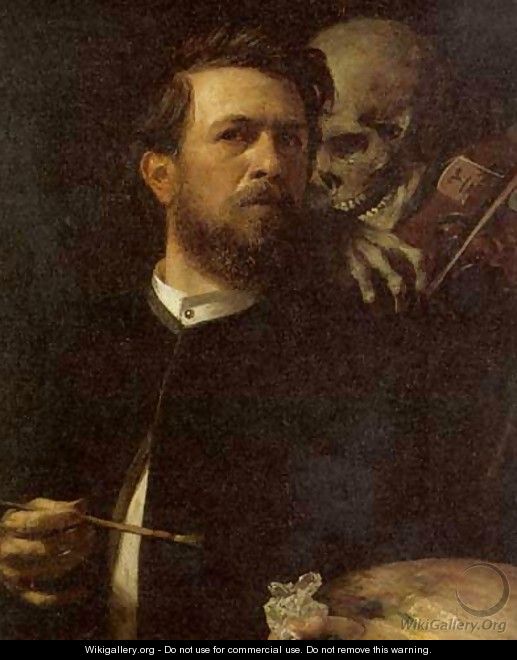 Self-portrait, oil on canvas, 1872 - Arnold Böcklin