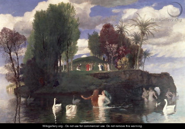 The Island of the Living, 1888 - Arnold Böcklin