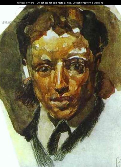 Self-Portrait, 1880s - Mikhail Aleksandrovich Vrubel
