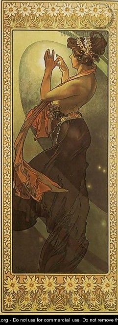 Pole Star. From The Moon and the Stars Series. 1902 - Alphonse Maria Mucha