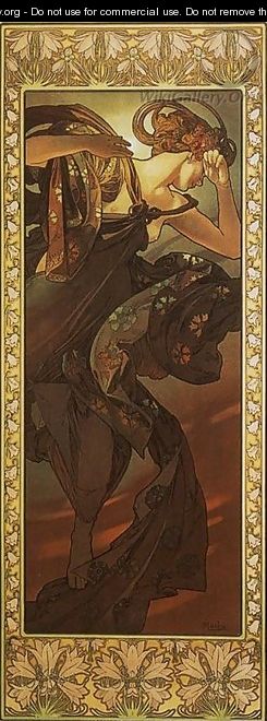 Evening Star. From The Moon and the Stars Series. 1902 - Alphonse Maria Mucha