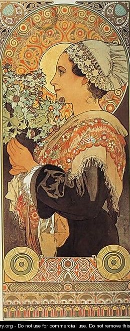 Thistle from the Sands. 1902 - Alphonse Maria Mucha
