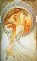 Dance. From The Arts Series. 1898 - Alphonse Maria Mucha