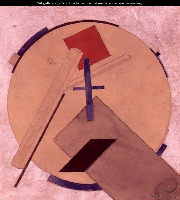 Untitled Proun Study, c.1919-20 - Eliezer (El) Markowich Lissitzky