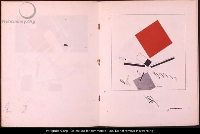 `Of Two Squares`-1920, 1922 - Eliezer (El) Markowich Lissitzky