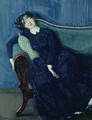 Sleeping woman in blue, 1903 - Konstantin Andreevic Somov