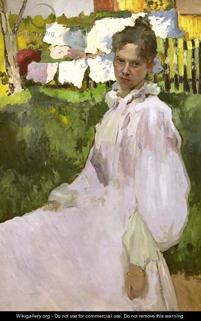 Portrait of Mrs N.F. Ober, 1896 - Konstantin Andreevic Somov