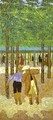 Two Schoolchildren. Public Gardens (Les Deux Ecoliers. Jardins publics) 1894 - Edouard (Jean-Edouard) Vuillard