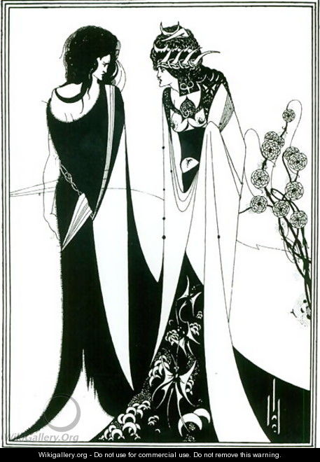 Salome with her mother, Herodias, 1894 - Aubrey Vincent Beardsley