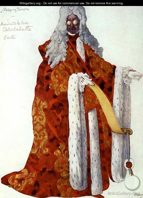 Costume design for Marshal Cantalabutte, from Sleeping Beauty, 1921 - Leon (Samoilovitch) Bakst