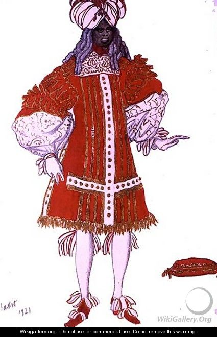 Costume design for one of the Prince