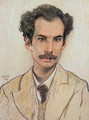 Portrait of Boris Nikolayevich Bugaev (1880-1934) pseudonym Andrey Bely, 1905 - Leon (Samoilovitch) Bakst