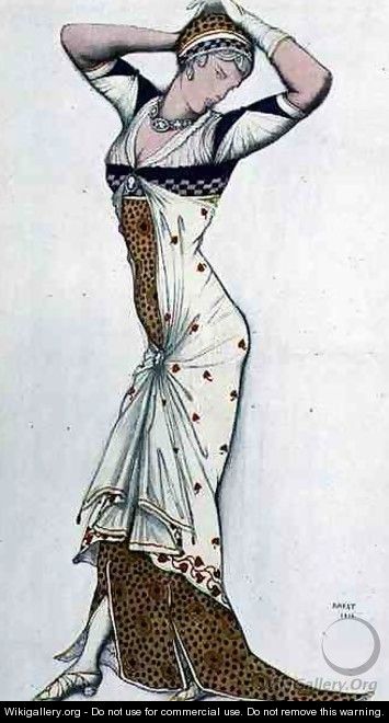 Design from A Fantasy of Modern Costume, 1912 - Leon (Samoilovitch) Bakst