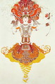 Ballet Costume for 'The Firebird' - Leon (Samoilovitch) Bakst