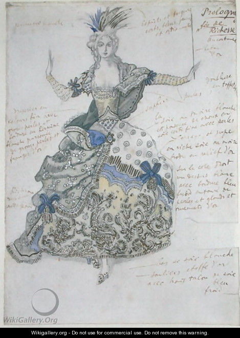 La Belle au Bois Dormant, costume design for 