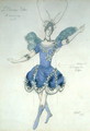 L'Oiseau Bleu, costume design for 'The Sleeping Princess', 1921 - Leon (Samoilovitch) Bakst