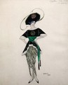 Costume design for Ethel Levy in 'Hello Tango', 1913 - Leon (Samoilovitch) Bakst