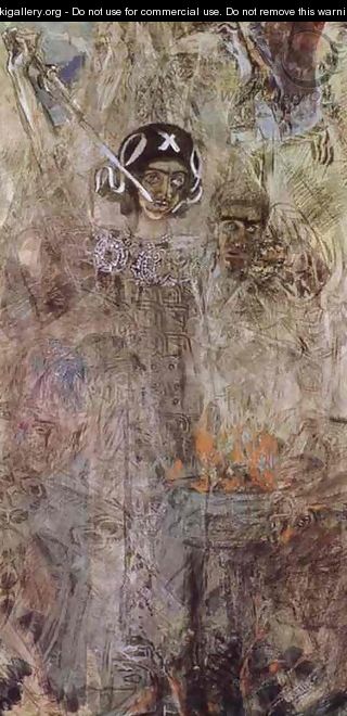 The Vision of the Prophet Ezekiel, 1906 - Mikhail Aleksandrovich Vrubel