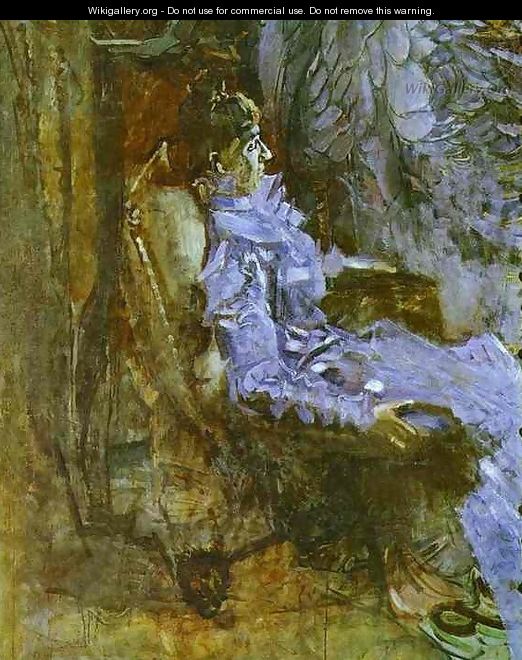 Lady in a Violet Dress (Portrait of Nadezhda Zabela-Vrubel, the Artist