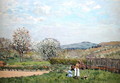 Children playing in the Meadow - Alfred Sisley