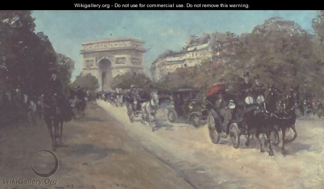 Boulevard in Paris - Georges Stein - WikiGallery.org, the largest ...