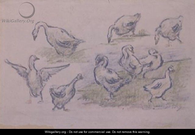 Ducks - Alfred Sisley