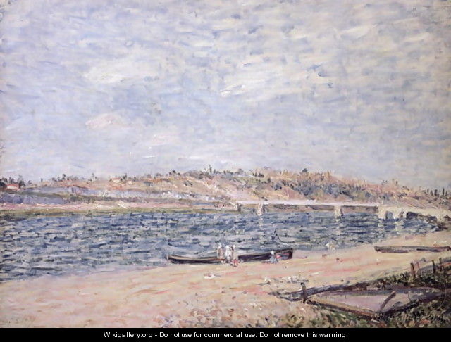 The River Banks at Saint-Mammes - Alfred Sisley