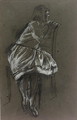 Girl Sitting on a Chair - Henry Tonks