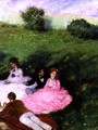 Picnic in May (detail) - Pal Merse Szinyei