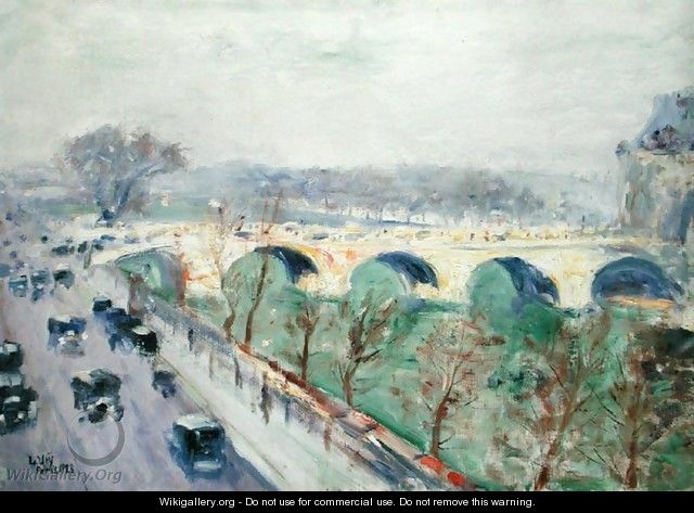 The Pont Royal in Paris, 1928 - Lesser Ury