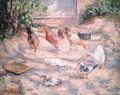 Farmyard at Pontoise, 1877 - Camille Pissarro