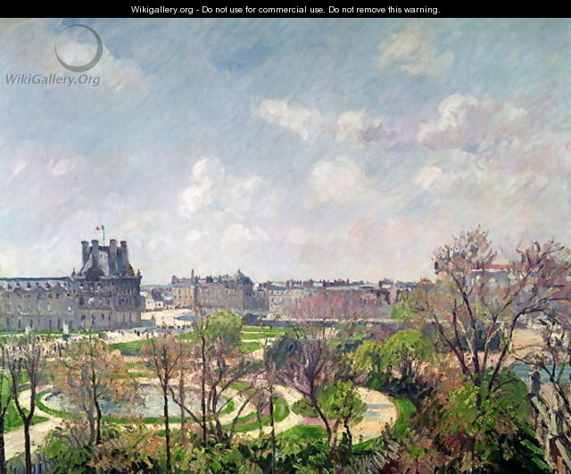 The Garden of the Tuileries, Morning, Spring, 1900 - Camille Pissarro