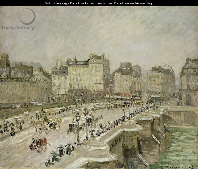 Pont Neuf, Snow Effect, 2nd Series, 1902 - Camille Pissarro