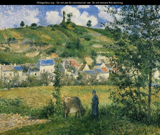 Landscape at Chaponval, 1880 - Camille Pissarro