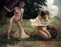 The Bathers - Camille Pissarro