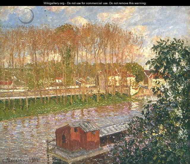 Sunset at Moret-sur-Loing, 1901 - Camille Pissarro