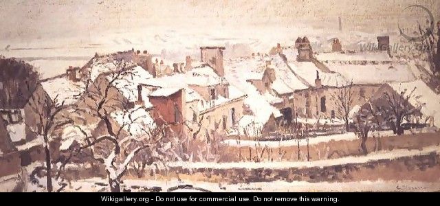 Winter, 1872 - Camille Pissarro