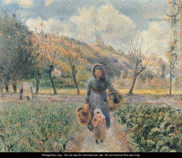 In the Garden - Camille Pissarro