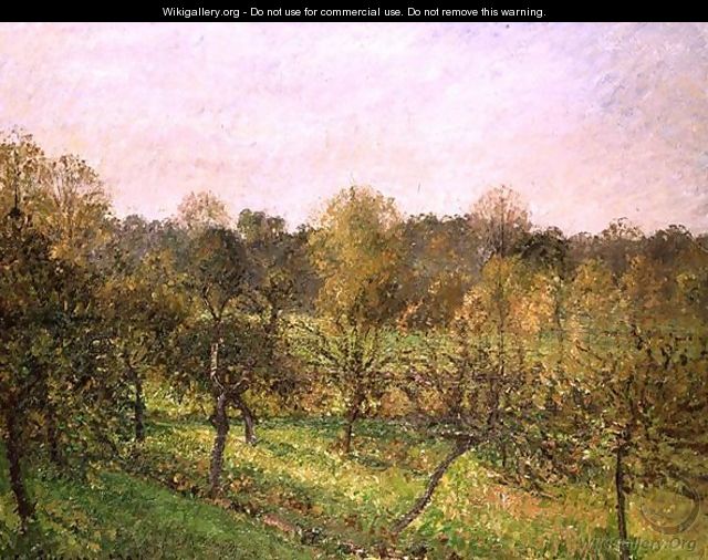 Sunset at Eragny (Soleil Couchant a Eragny) 1902 - Camille Pissarro