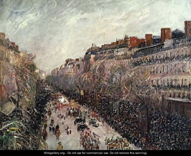 Mardi Gras on the Boulevards, 1897 - Camille Pissarro